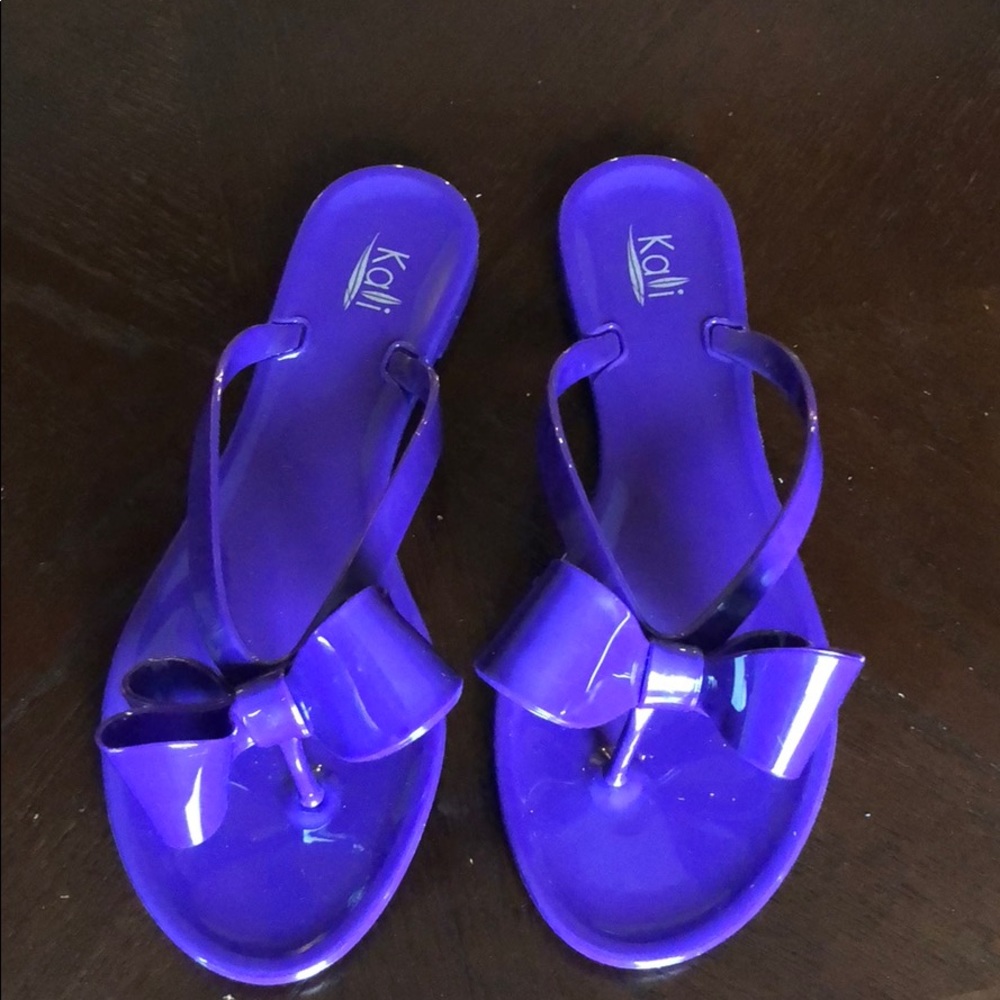 Purple Kali Ribbon Flip Flop
